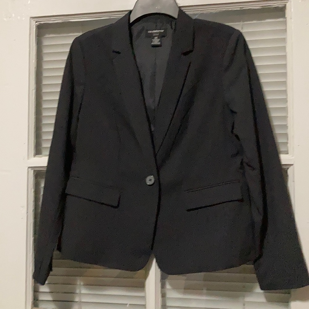 Charcoal gray suit jacket/blazer